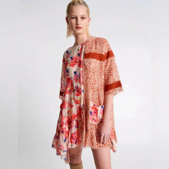 One Teaspoon NWT Night Dance Asymmetric Babydoll Dress Oversized - Picture 1 of 7